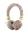 Guess Bluetooth ENC GUBH70EPOSMW Brown/Brown Peony Script Round Shape Headphones
