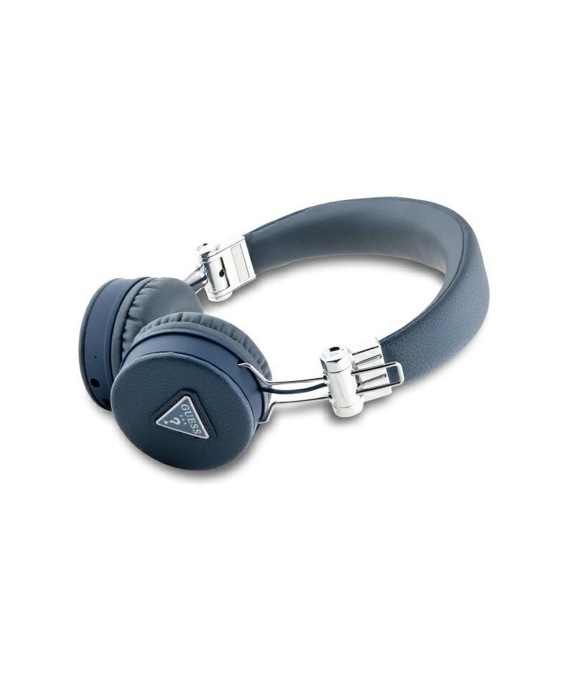 Guess Bluetooth ENC GUBH70PGTSPSB on-ear headphones blue/blue Grained Classic Round Shape