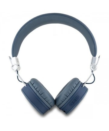 Guess Bluetooth ENC GUBH70PGTSPSB on-ear headphones blue/blue Grained Classic Round Shape