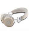 Guess Bluetooth on-ear headphones ENC GUBH70PGTSPSE beige/beige Grained Classic Round Shape