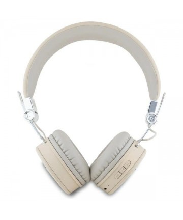 Guess Bluetooth on-ear headphones ENC GUBH70PGTSPSE beige/beige Grained Classic Round Shape