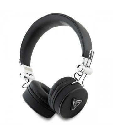 Guess Bluetooth ENC GUBH70PGTSPSK on-ear headphones black/black Grained Classic Round Shape