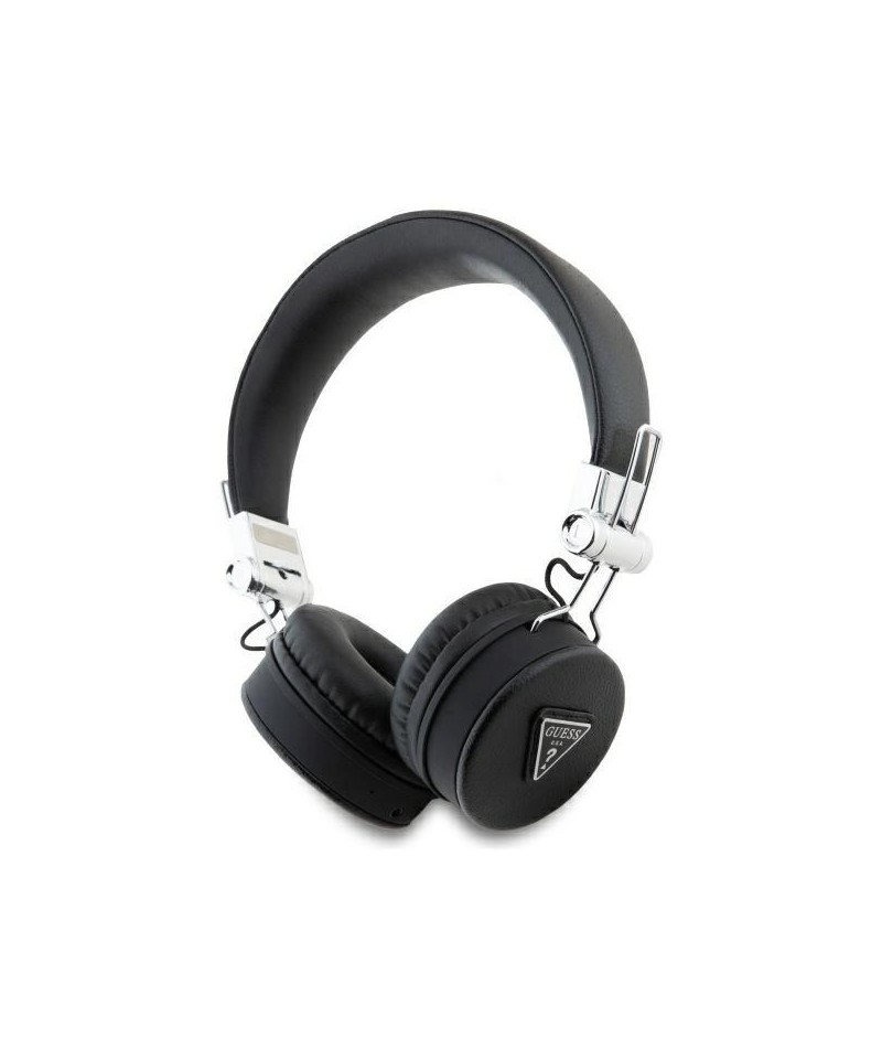 Guess Bluetooth ENC GUBH70PGTSPSK on-ear headphones black/black Grained Classic Round Shape