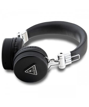 Guess Bluetooth ENC GUBH70PGTSPSK on-ear headphones black/black Grained Classic Round Shape