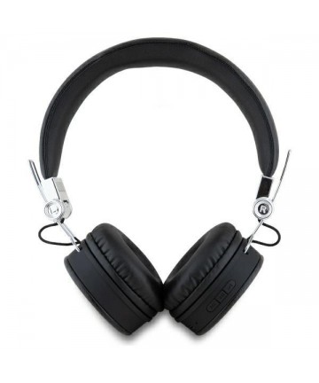 Guess Bluetooth ENC GUBH70PGTSPSK on-ear headphones black/black Grained Classic Round Shape