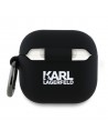 Karl Lagerfeld Silicone Choupette Head 3D Case for AirPods 4 - Black