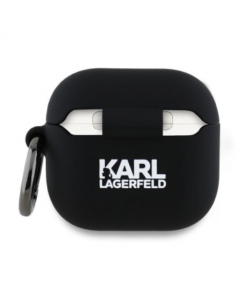 Karl Lagerfeld Silicone Karl Head 3D Case for AirPods 4 - Black