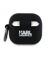 Karl Lagerfeld Silicone Karl Head 3D Case for AirPods 4 - Black