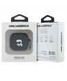 Karl Lagerfeld Silicone Karl Head 3D Case for AirPods 4 - Black
