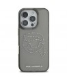 Karl Lagerfeld KLHCP16XHKHDCELK iPhone 16 Pro Max 6.9" black/black hardcase IML Rhinestones Karl Head