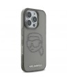Karl Lagerfeld KLHCP16XHKHDCELK iPhone 16 Pro Max 6.9" black/black hardcase IML Rhinestones Karl Head