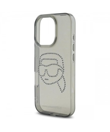 Karl Lagerfeld KLHCP16XHKHDCELK iPhone 16 Pro Max 6.9" black/black hardcase IML Rhinestones Karl Head