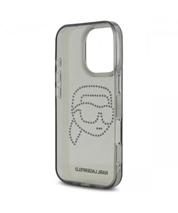 Karl Lagerfeld KLHCP16XHKHDCELK iPhone 16 Pro Max 6.9" black/black hardcase IML Rhinestones Karl Head