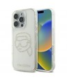 Karl Lagerfeld KLHCP16XHKHDCELT iPhone 16 Pro Max 6.9" transparent hardcase IML Rhinestones Karl Head