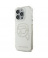 Karl Lagerfeld KLHCP16XHKHDCELT iPhone 16 Pro Max 6.9" transparent hardcase IML Rhinestones Karl Head