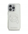 Karl Lagerfeld KLHCP16XHKHDCELT iPhone 16 Pro Max 6.9" transparent hardcase IML Rhinestones Karl Head