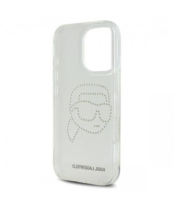 Karl Lagerfeld KLHCP16XHKHDCELT iPhone 16 Pro Max 6.9" transparent hardcase IML Rhinestones Karl Head