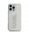 Karl Lagerfeld KLHCP16XHKLSTDCT iPhone 16 Pro Max 6.9" Clear Hard Case IML Rhinestones Logo