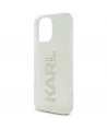 Karl Lagerfeld KLHCP16XHKLSTDCT iPhone 16 Pro Max 6.9" Clear Hard Case IML Rhinestones Logo