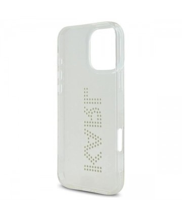 Karl Lagerfeld KLHCP16XHKLSTDCT iPhone 16 Pro Max 6.9" Clear Hard Case IML Rhinestones Logo