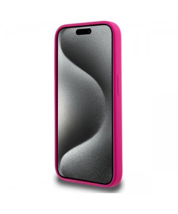 Karl Lagerfeld KLHMP15LSKHPPPLF iPhone 15 Pro 6.1" fuchsia/fuschia hardcase Silicone Karl Head Print MagSafe