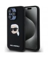 Karl Lagerfeld KLHMP15LSKHPPLK iPhone 15 Pro 6.1" black/black hardcase Silicone Karl Head Print MagSafe