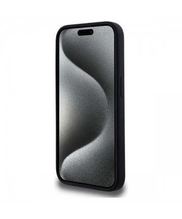 Karl Lagerfeld KLHMP15LSKHPPLK iPhone 15 Pro 6.1" black/black hardcase Silicone Karl Head Print MagSafe