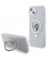 Karl Lagerfeld KLHMP15MHMRSKCH iPhone 15 Plus / 14 Plus 6.7" white/white hardcase Ring Stand Karl&Choupette MagSafe