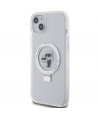 Karl Lagerfeld KLHMP15MHMRSKCH iPhone 15 Plus / 14 Plus 6.7" white/white hardcase Ring Stand Karl&Choupette MagSafe