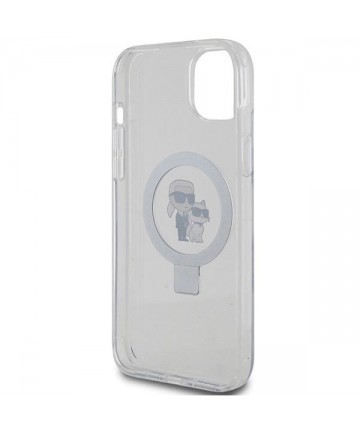 Karl Lagerfeld KLHMP15MHMRSKCH iPhone 15 Plus / 14 Plus 6.7" white/white hardcase Ring Stand Karl&Choupette MagSafe