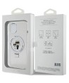 Karl Lagerfeld KLHMP15MHMRSKCH iPhone 15 Plus / 14 Plus 6.7" white/white hardcase Ring Stand Karl&Choupette MagSafe
