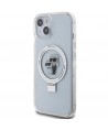 Karl Lagerfeld KLHMP15SHMRSKCH iPhone 15 / 14 / 13 6.1" white/white hardcase Ring Stand Karl&Choupette MagSafe