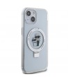 Karl Lagerfeld KLHMP15SHMRSKCH iPhone 15 / 14 / 13 6.1" white/white hardcase Ring Stand Karl&Choupette MagSafe