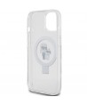 Karl Lagerfeld KLHMP15SHMRSKCH iPhone 15 / 14 / 13 6.1" white/white hardcase Ring Stand Karl&Choupette MagSafe