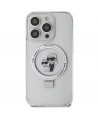 Karl Lagerfeld KLHMP15XHMRSKCH iPhone 15 Pro Max 6.7" white/white hardcase Ring Stand Karl&Choupette MagSafe