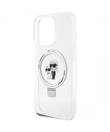 Karl Lagerfeld KLHMP15XHMRSKCH iPhone 15 Pro Max 6.7" white/white hardcase Ring Stand Karl&Choupette MagSafe