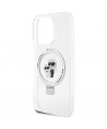 Karl Lagerfeld KLHMP15XHMRSKCH iPhone 15 Pro Max 6.7" white/white hardcase Ring Stand Karl&Choupette MagSafe
