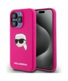 Karl Lagerfeld KLHMP15XSKHPPLF iPhone 15 Pro Max 6.7" fuchsia/fuschia hardcase Silicone Karl Head Print MagSafe
