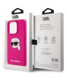 Karl Lagerfeld KLHMP15XSKHPPLF iPhone 15 Pro Max 6.7" fuchsia/fuschia hardcase Silicone Karl Head Print MagSafe
