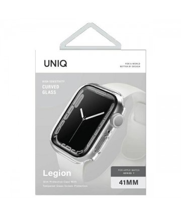 Uniq Legion Case Apple Watch Series 7/8/9 41mm Clear