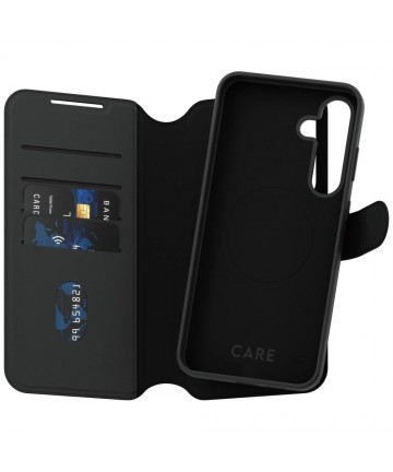 CARE by PanzerGlass Feature Tango 2in1 Wallet Case for Samsung Galaxy S25+ - Black