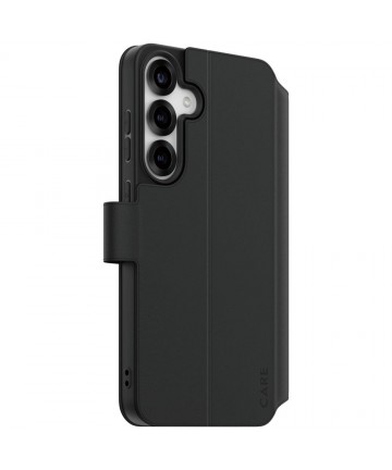 CARE by PanzerGlass Feature Wallet Kickstand Case for Samsung Galaxy S25+ - Black
