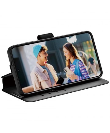 CARE by PanzerGlass Feature Wallet Kickstand Case for Samsung Galaxy S25+ - Black