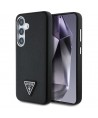 Guess Grained Triangle Logo MagSafe case for Samsung Galaxy S25 - black