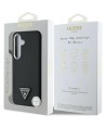 Guess Grained Triangle Logo MagSafe case for Samsung Galaxy S25 - black