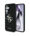 Guess Silicone Big 4G Logo Bottom Script case for Samsung Galaxy S25 - black