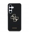 Guess Silicone Big 4G Logo Bottom Script case for Samsung Galaxy S25 - black