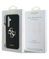 Guess Silicone Big 4G Logo Bottom Script case for Samsung Galaxy S25 - black