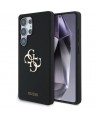 Guess Silicone Big 4G Logo Bottom Script case for Samsung Galaxy S25 Ultra - black