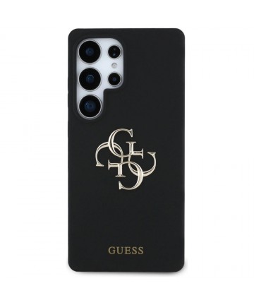 Guess Silicone Big 4G Logo Bottom Script case for Samsung Galaxy S25 Ultra - black